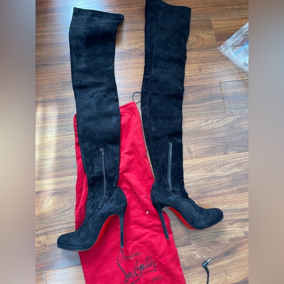 Christian Louboutin Shoes - Louboutin Suede Thigh High Boots